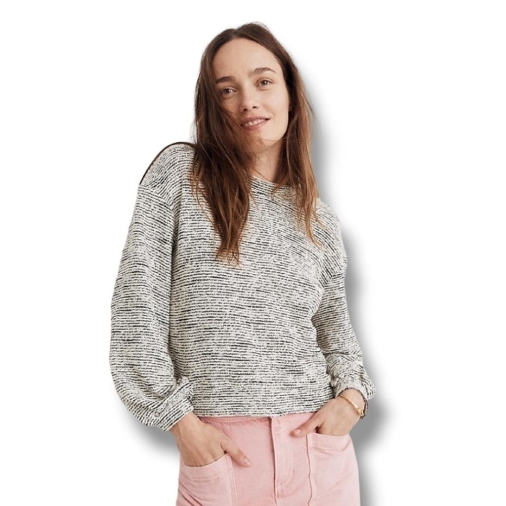 Texture & Thread Madewell Bubble-Sleeve Top Xs